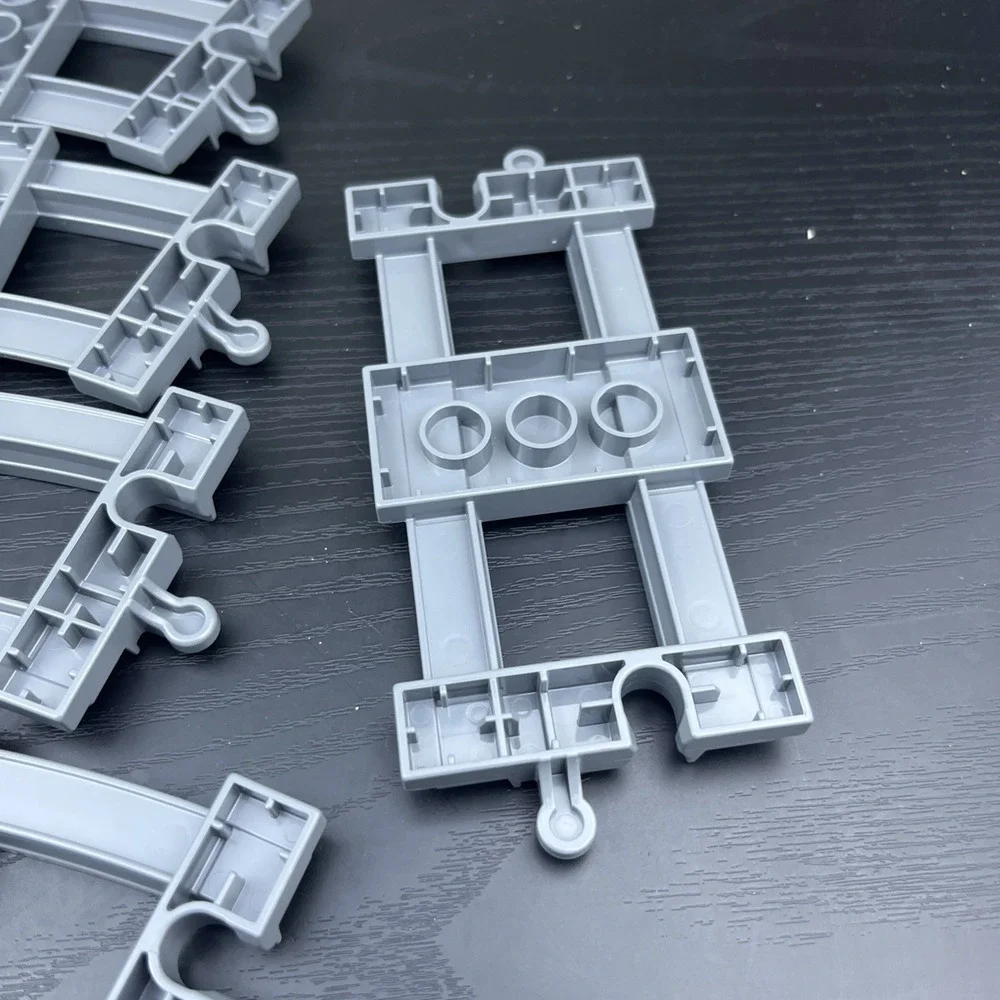 LEGO DUPLO Gray Train Tracks Lot 12 Curved 1 Straight Genuine LEGO Railway Piece